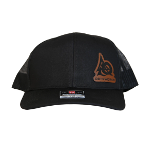 ODIN Works Hat | Leather Patch on Black Snapback | OW Logo